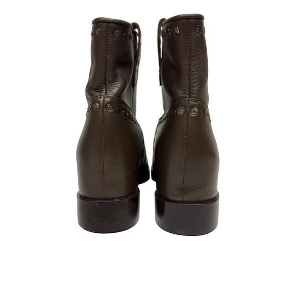 SaintG Noemi Women's Boot Studded Brown Leather Ankle Size 9 New - Picture 6 of 12